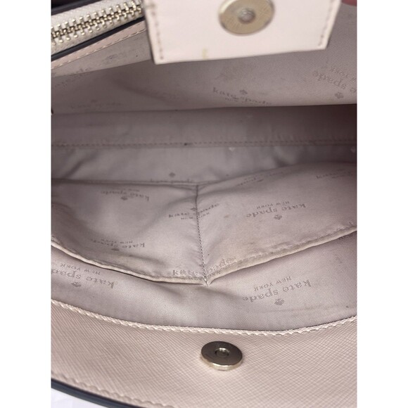 Kate Spade New York Perry Floral Medium Satchel Chalk Pink - Picture 12 of 16